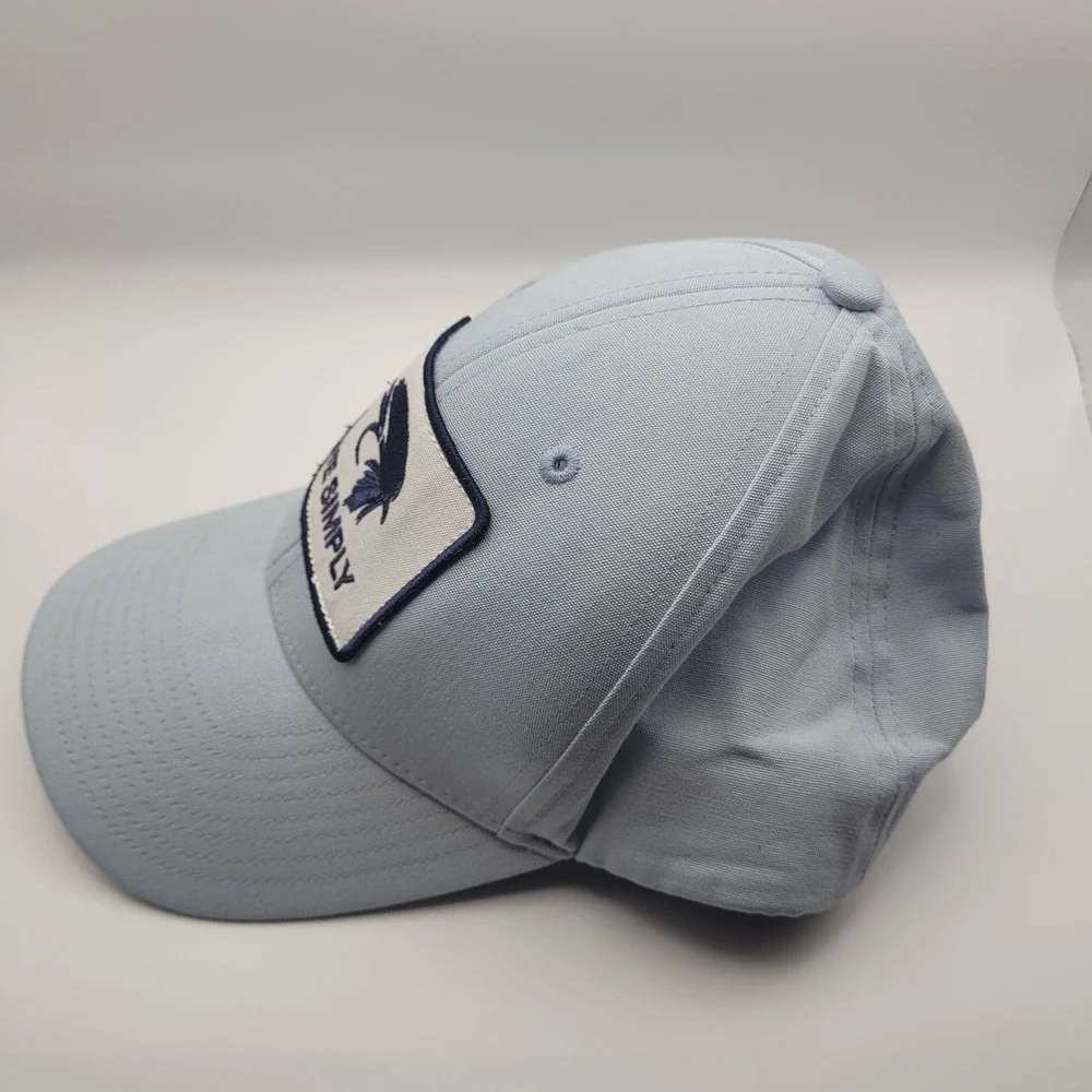 Patagonia Live Simply Fly Fishing Trucker Hat Light Blue Snapback Cap